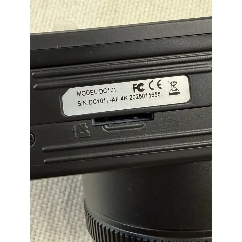 4K Ultra HD Digital Camera (Model DC101)